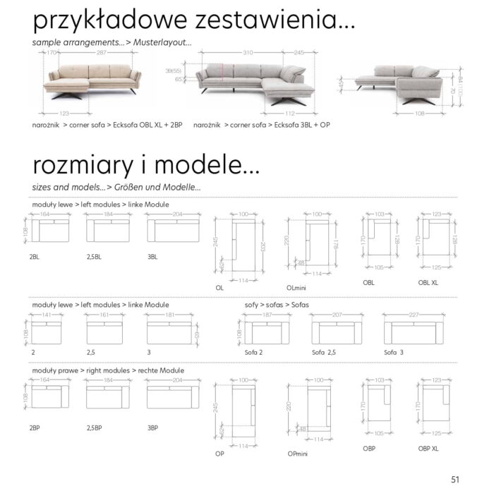 MELANI kutna garnitura - modularni model - Slika 7
