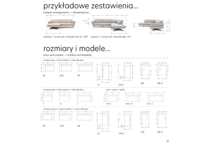 MARBELLA kutna garnitura - modularni model - Slika 5