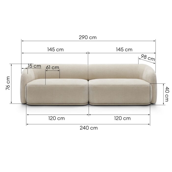 NOBO 2L+2R sofa - Slika 2